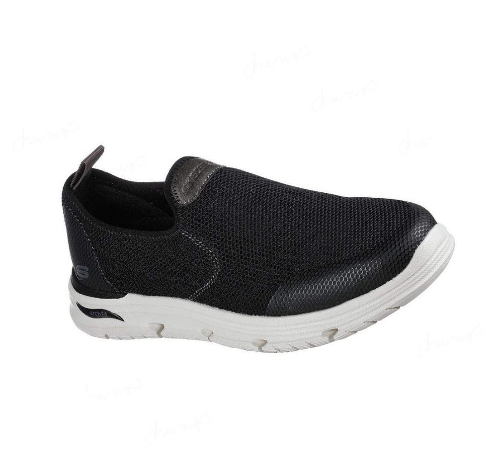 Zapatillas Sin Cordones Skechers Arch Fit Vortell - Fabien Hombre Negras | I993D_AR