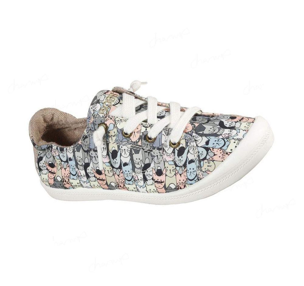 Zapatillas Sin Cordones Skechers BOBS Beach Bingo - Mellow Cats Mujer Multicolor | A9TAS_AR