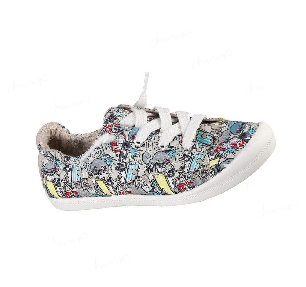 Zapatillas Sin Cordones Skechers BOBS Beach Bingo - Beach Kitty Mujer Multicolor | T8A9D_AR