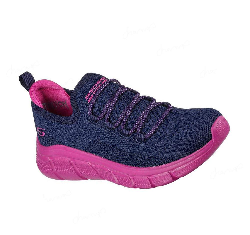 Zapatillas Sin Cordones Skechers BOBS Deporte B Flex - Step And Go Mujer Azul Marino | I198K_AR