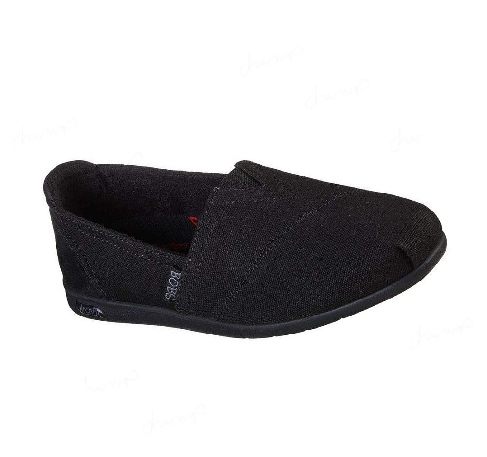 Zapatillas Sin Cordones Skechers BOBS Plush Arch Fit - For3ver Luv Mujer Negras | 525AK_AR