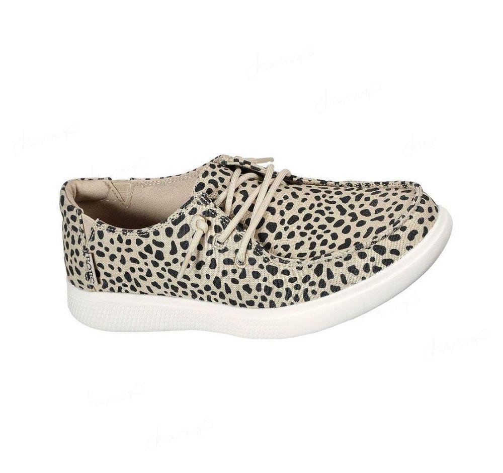 Zapatillas Sin Cordones Skechers BOBS Skipper - Port Jefferson Mujer Leopardo | 32TAA_AR