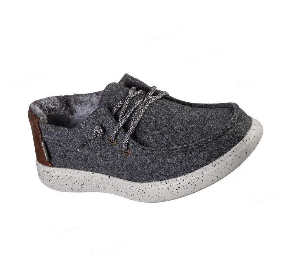 Zapatillas Sin Cordones Skechers BOBS Skipper - Fuzzy Frenzy Mujer Gris | 65A9D_AR