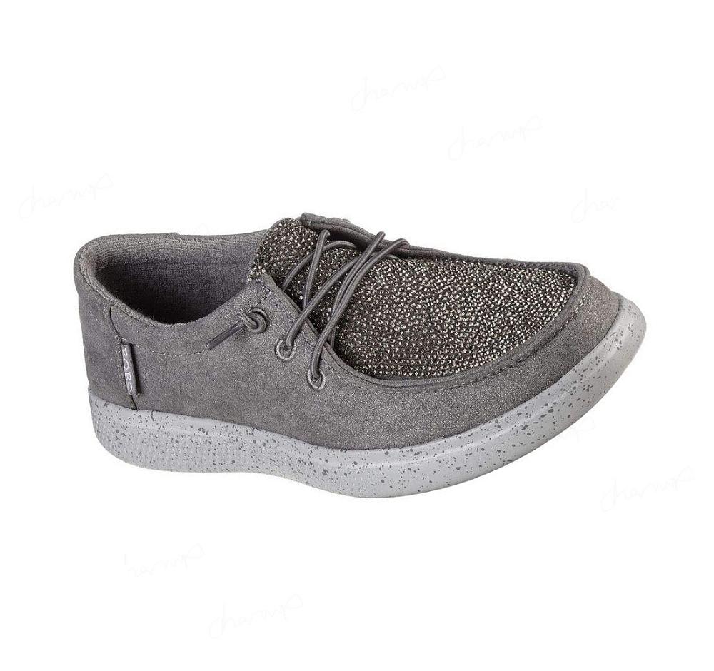 Zapatillas Sin Cordones Skechers BOBS Skipper - Super Flirt Mujer Gris | I163E_AR