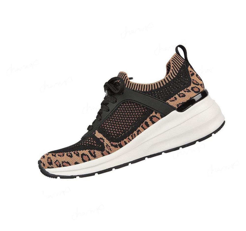 Zapatillas Sin Cordones Skechers Billion - Leopard Lady Mujer Negras Leopardo | T299E_AR