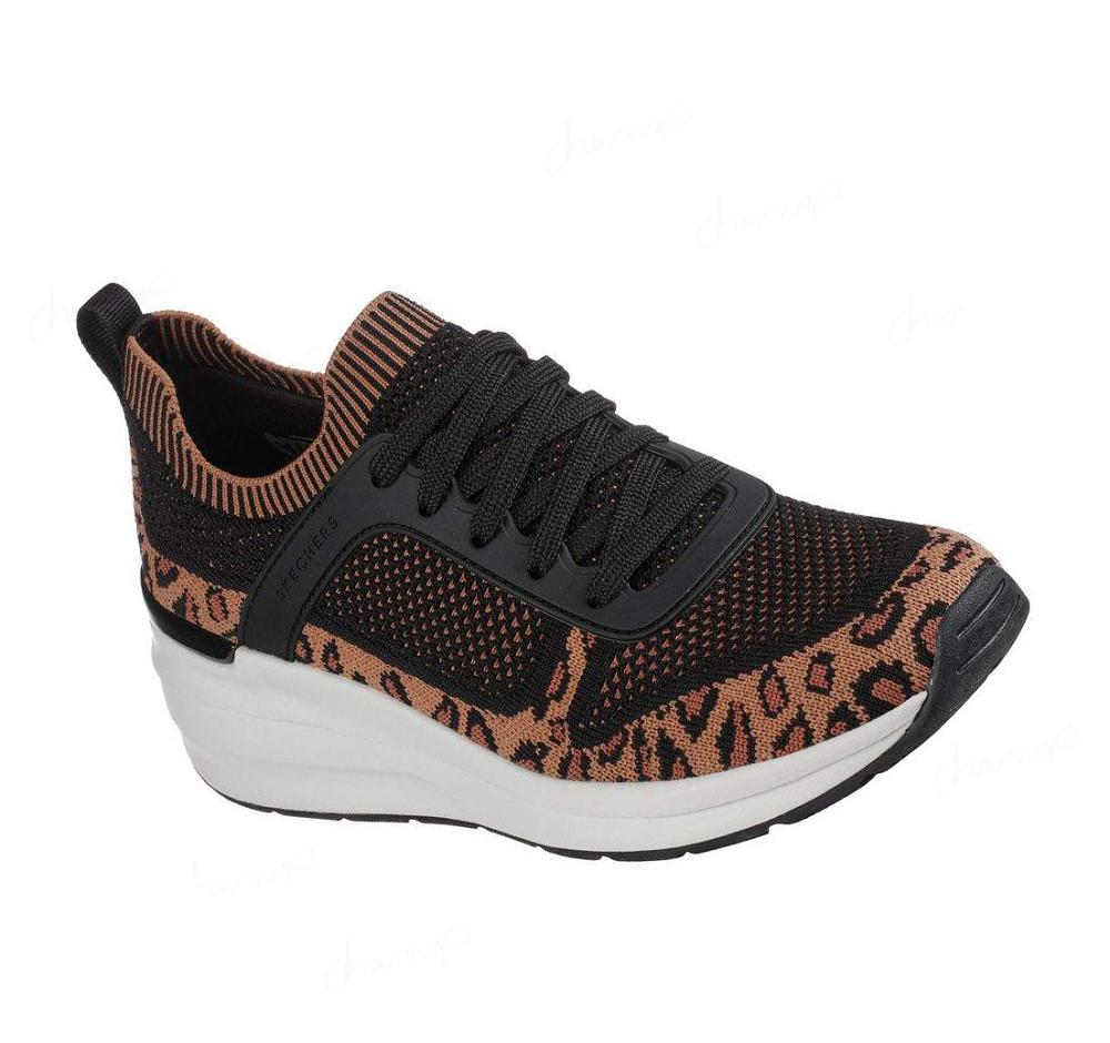 Zapatillas Sin Cordones Skechers Billion - Leopard Lady Mujer Negras Leopardo | T299E_AR