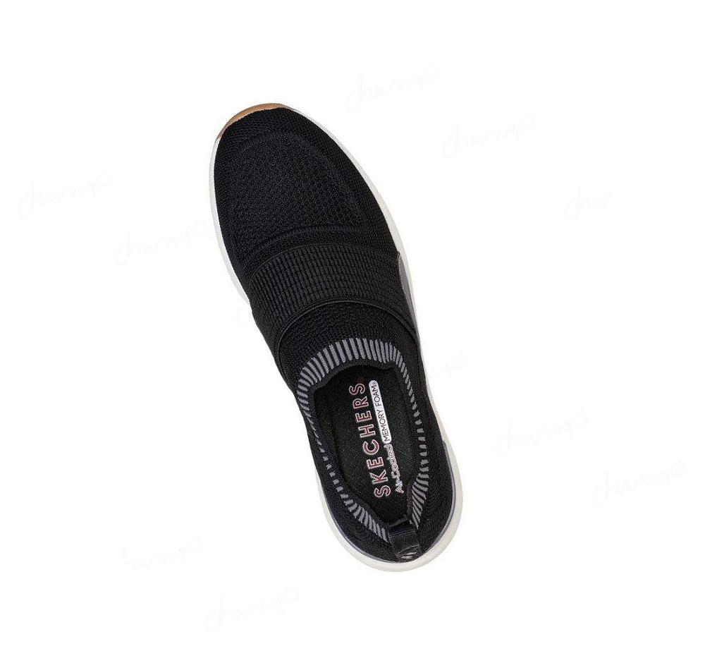 Zapatillas Sin Cordones Skechers Billion - Over the Top Mujer Negras | T32A5_AR