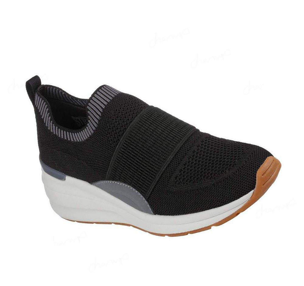 Zapatillas Sin Cordones Skechers Billion - Over the Top Mujer Negras | T32A5_AR