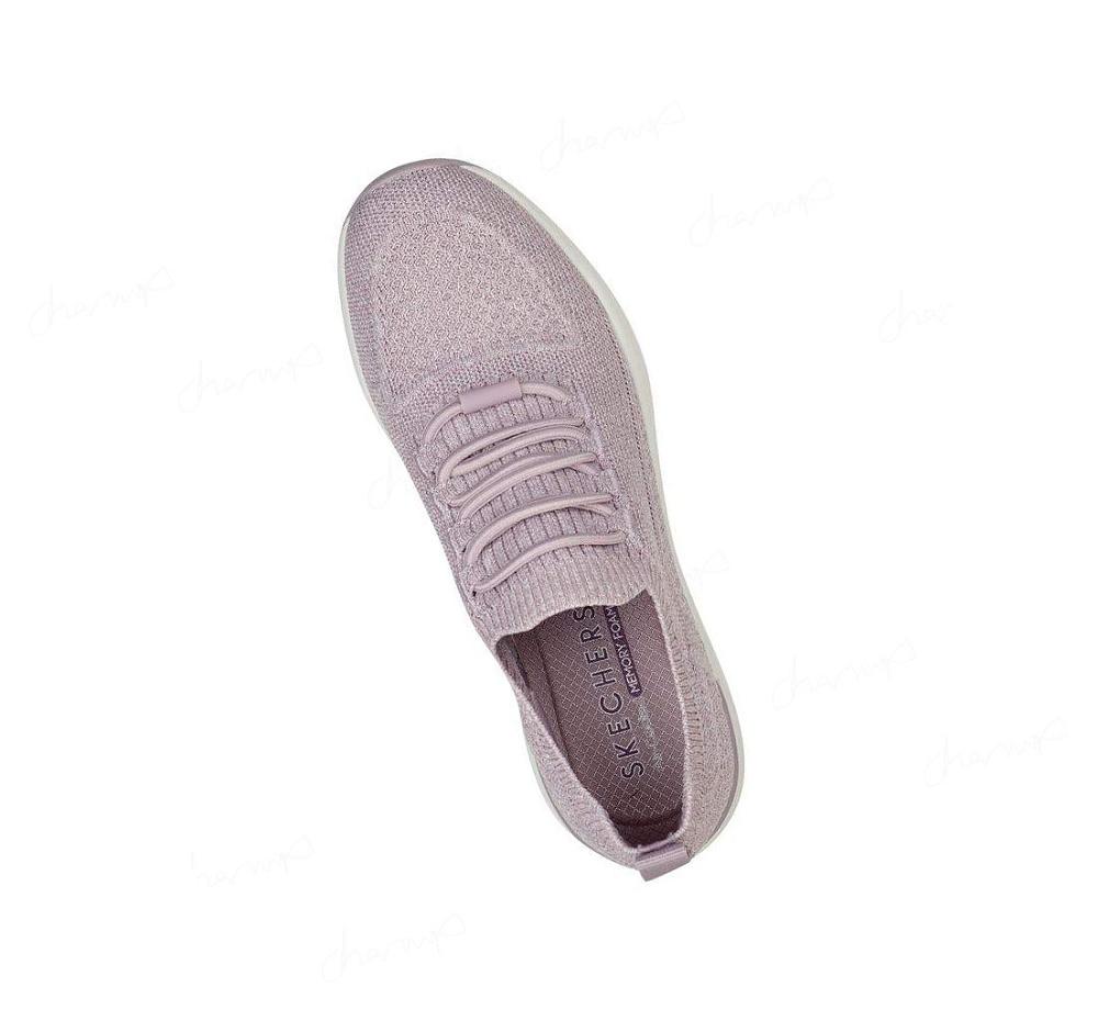 Zapatillas Sin Cordones Skechers Billion - Woven Walks Mujer Moradas | T3TAC_AR