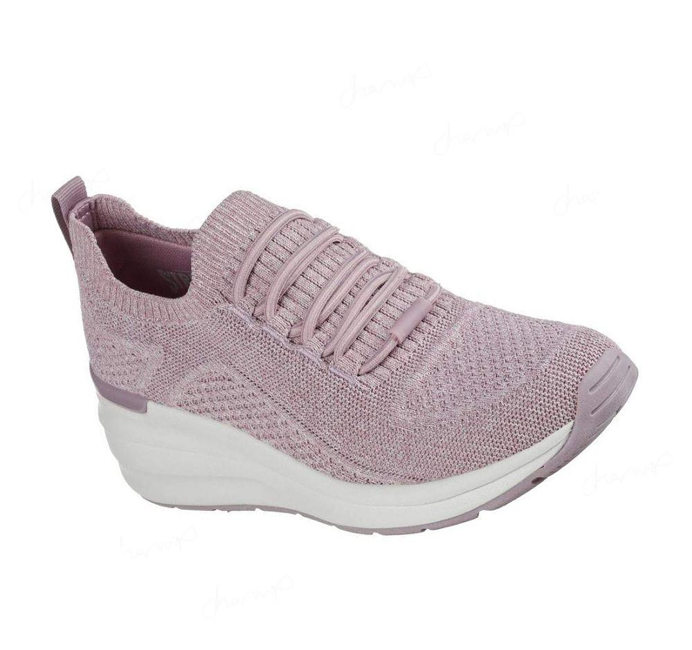 Zapatillas Sin Cordones Skechers Billion - Woven Walks Mujer Moradas | T3TAC_AR