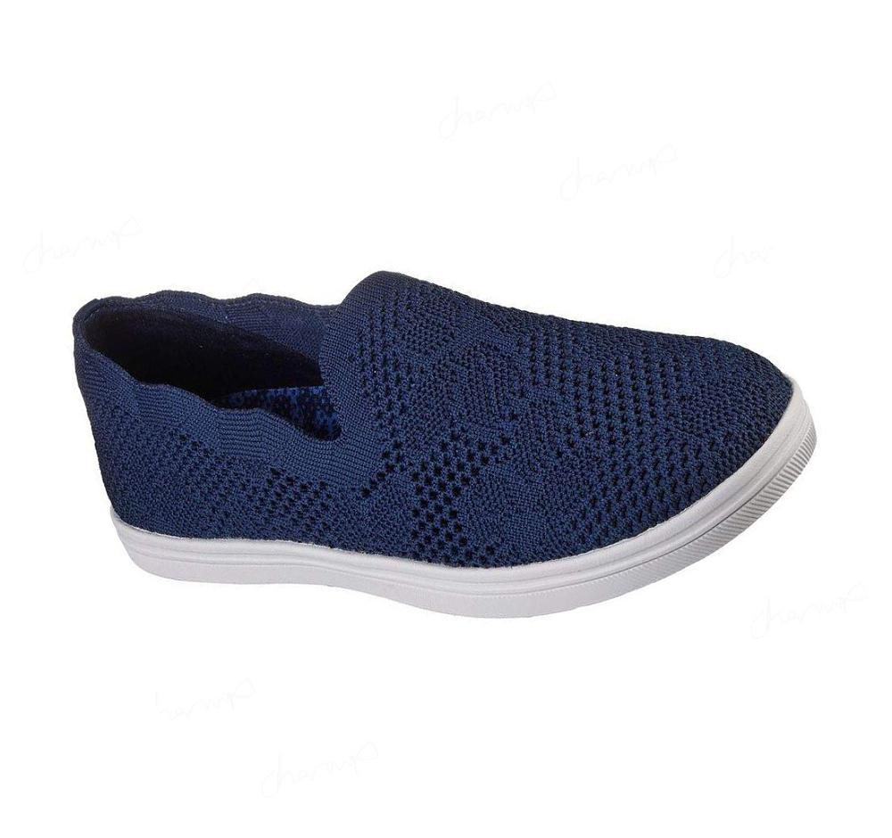 Zapatillas Sin Cordones Skechers Cleo Cup - Flower Winds Mujer Azul Marino | 30A6W_AR