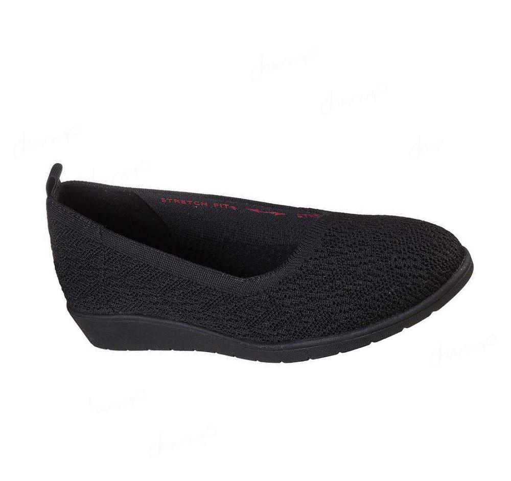 Zapatillas Sin Cordones Skechers Cleo Flex Wedge - Flipside Mujer Negras | A85A5_AR