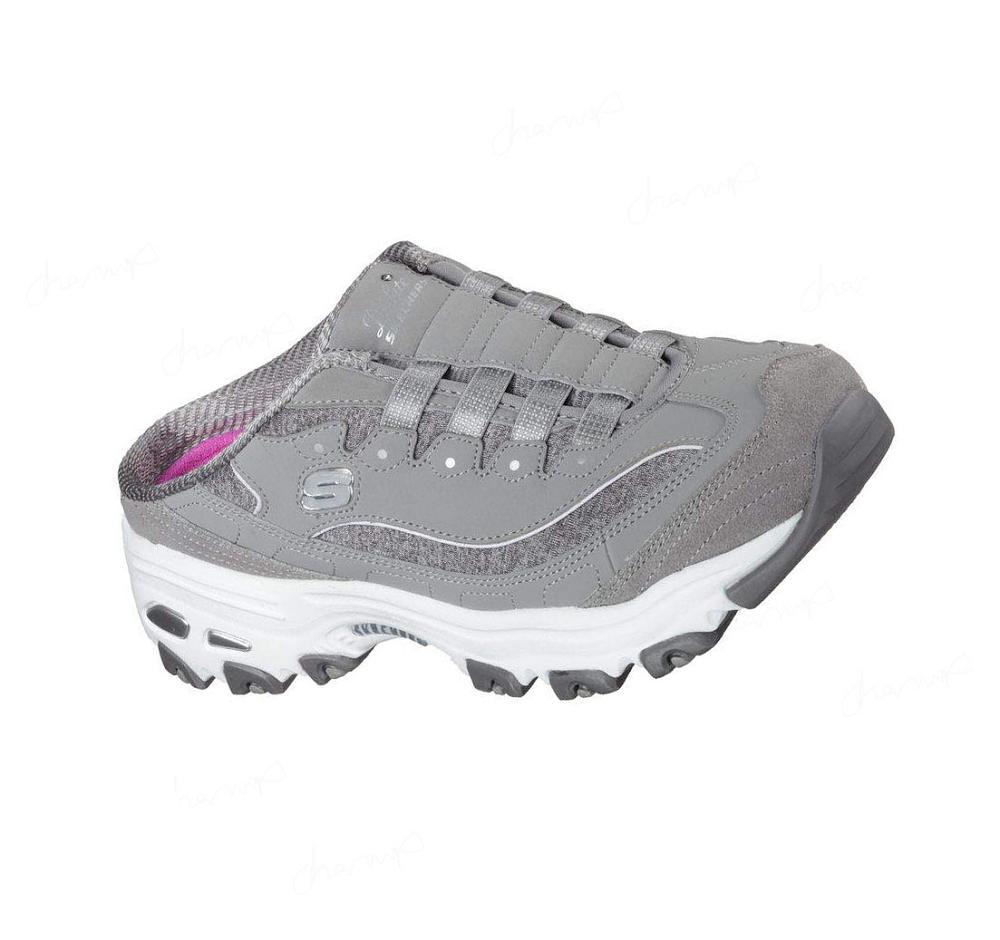 Zapatillas Sin Cordones Skechers D\'lites - Resilient Mujer Gris Blancas | 61TA0_AR