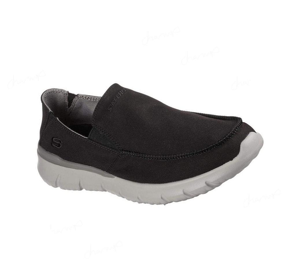 Zapatillas Sin Cordones Skechers Del Retto - Alvert Hombre Negras | T089D_AR