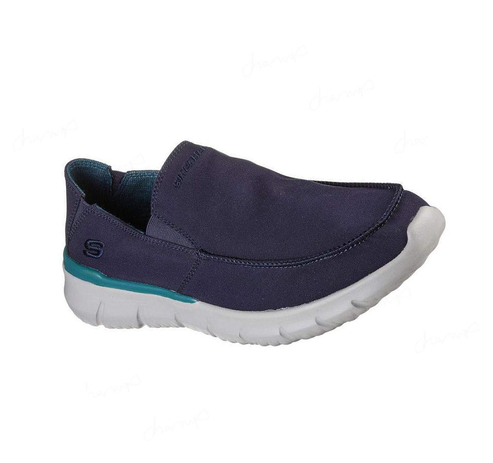 Zapatillas Sin Cordones Skechers Del Retto - Alvert Hombre Azul Marino | T0T5P_AR