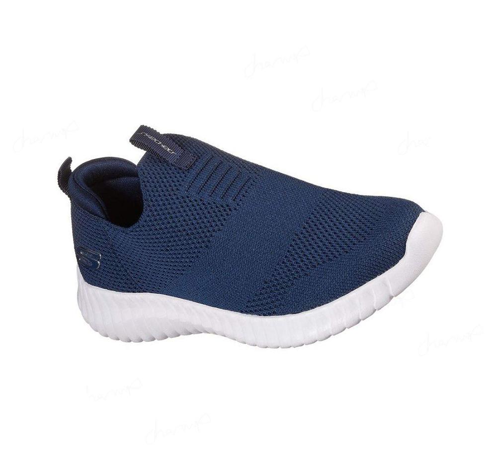 Zapatillas Sin Cordones Skechers Elite Flex - Wasick Niño Azul Marino | T8T8A_AR