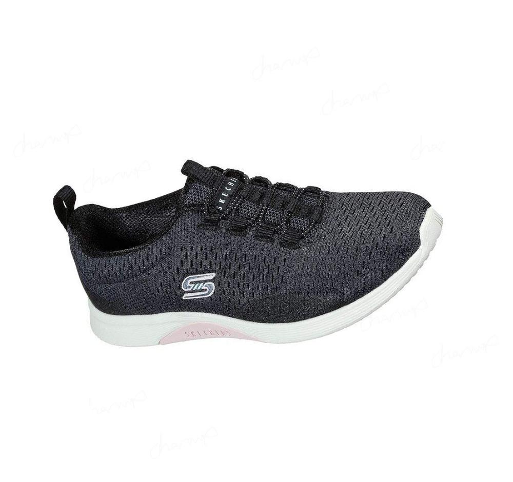 Zapatillas Sin Cordones Skechers Esla - Fine Moment Mujer Negras Rosas | I3633_AR