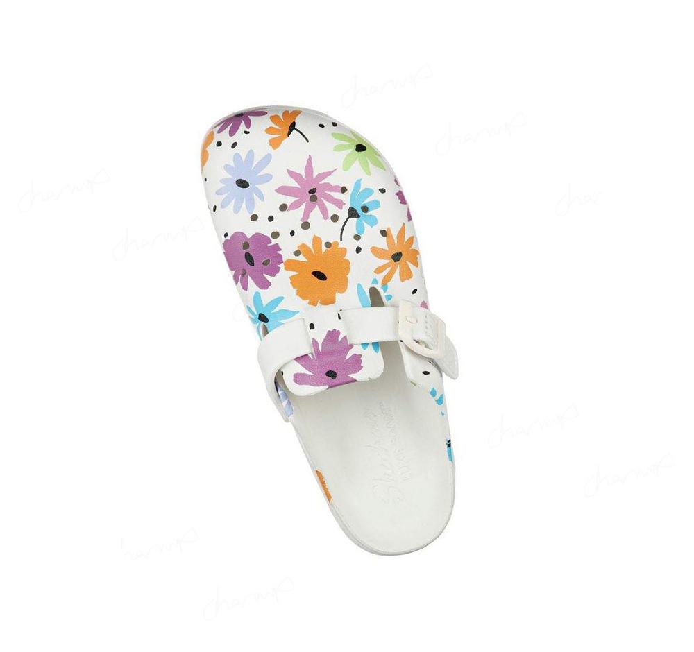 Zapatillas Sin Cordones Skechers Foamies: Cali Breeze 2.0 - Utopia Mujer Blancas Multicolor | 3196A_AR