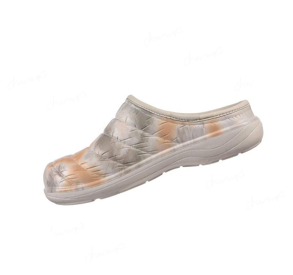 Zapatillas Sin Cordones Skechers Foamies: Cozy Camper Forro - Moody Skies Mujer Beige | 3296R_AR