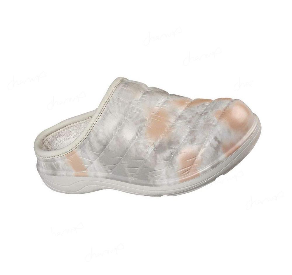 Zapatillas Sin Cordones Skechers Foamies: Cozy Camper Forro - Moody Skies Mujer Beige | 3296R_AR