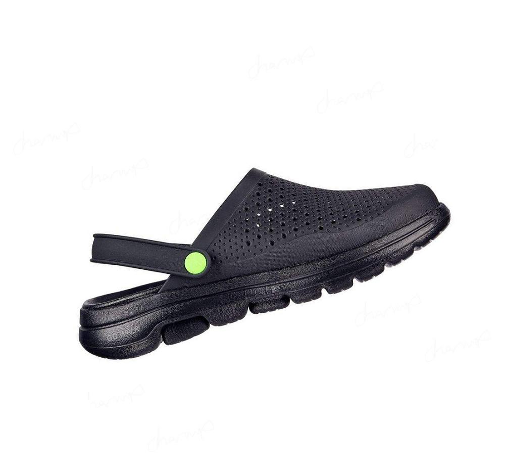 Zapatillas Sin Cordones Skechers Foamies: GO WALK 5 - Past Time Hombre Negras | 385TX_AR