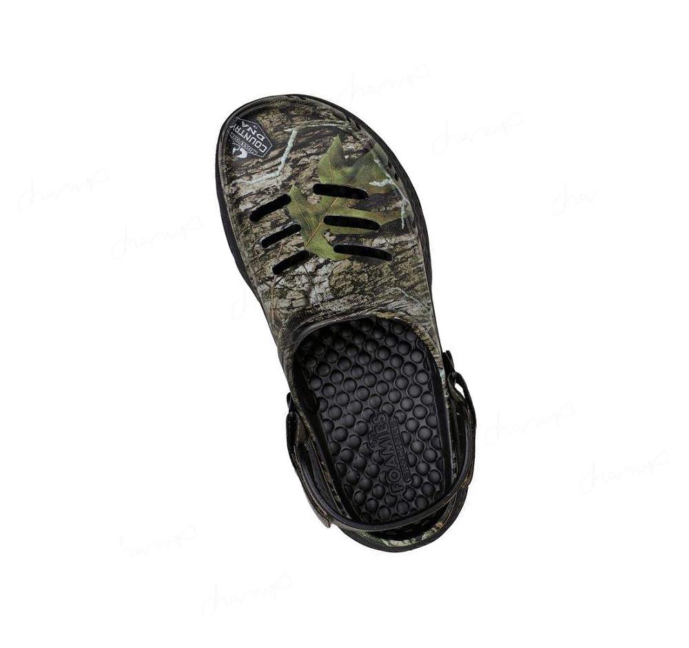 Zapatillas Sin Cordones Skechers Foamies: Creston Ultra - Fixated Hombre Negras Multicolor | 3868R_AR