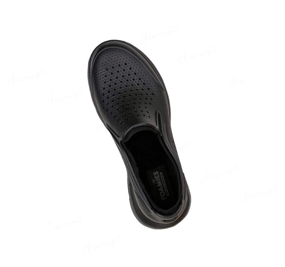 Zapatillas Sin Cordones Skechers Foamies: GO WALK 5 Forro - Get Warm Hombre Negras | 39185_AR