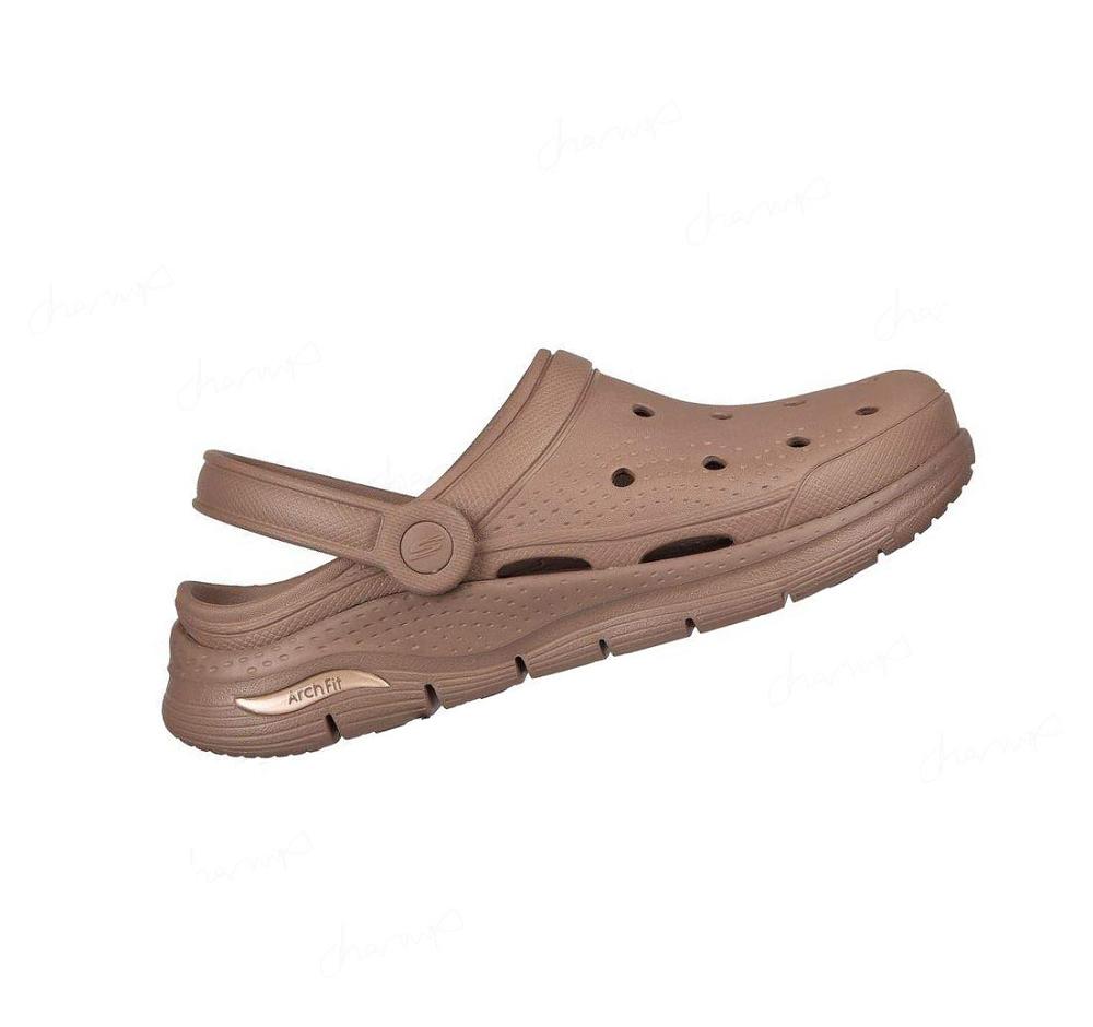 Zapatillas Sin Cordones Skechers Foamies: Arch Fit - It's A Fit Mujer Marrones | 52T90_AR