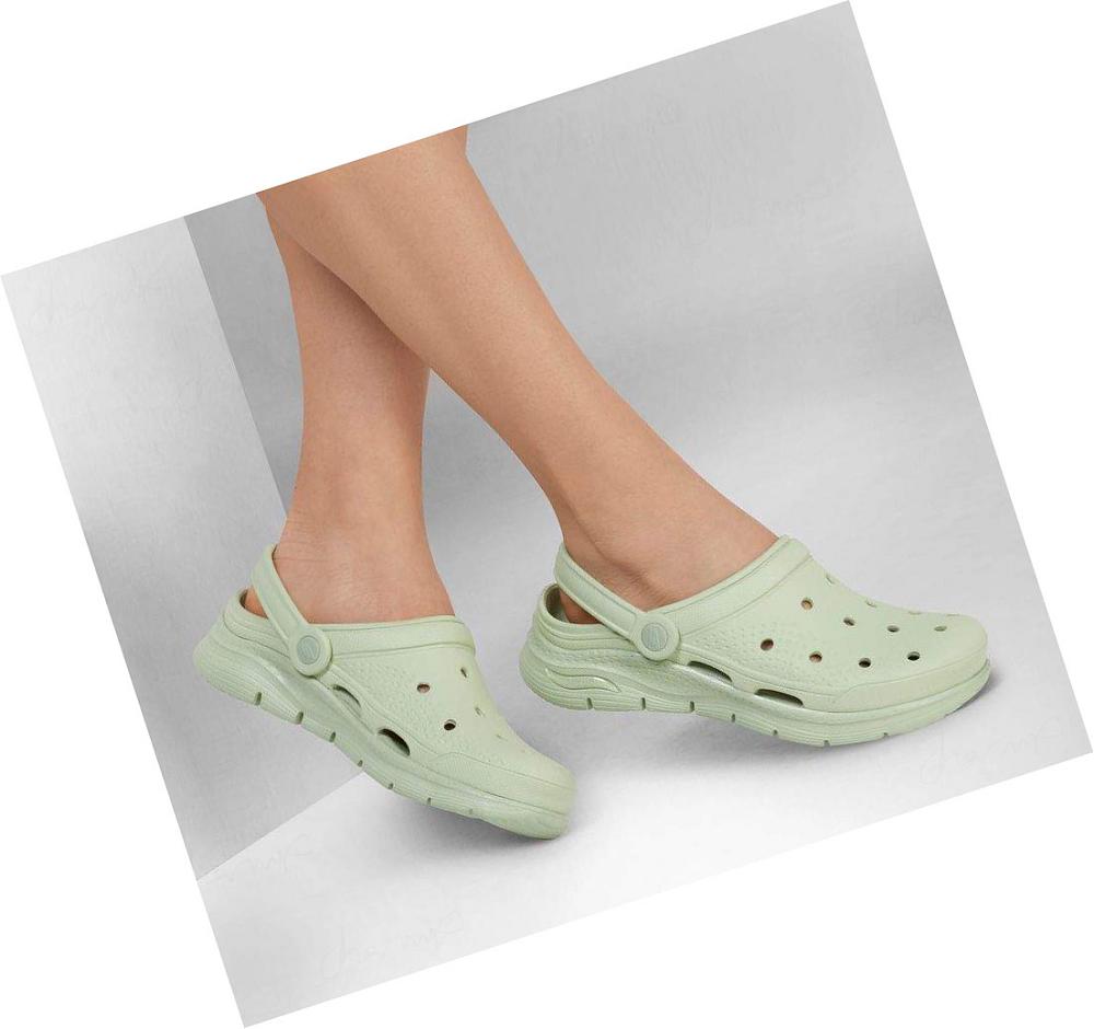 Zapatillas Sin Cordones Skechers Foamies: Arch Fit - It's A Fit Mujer Verde Menta | 5329Q_AR