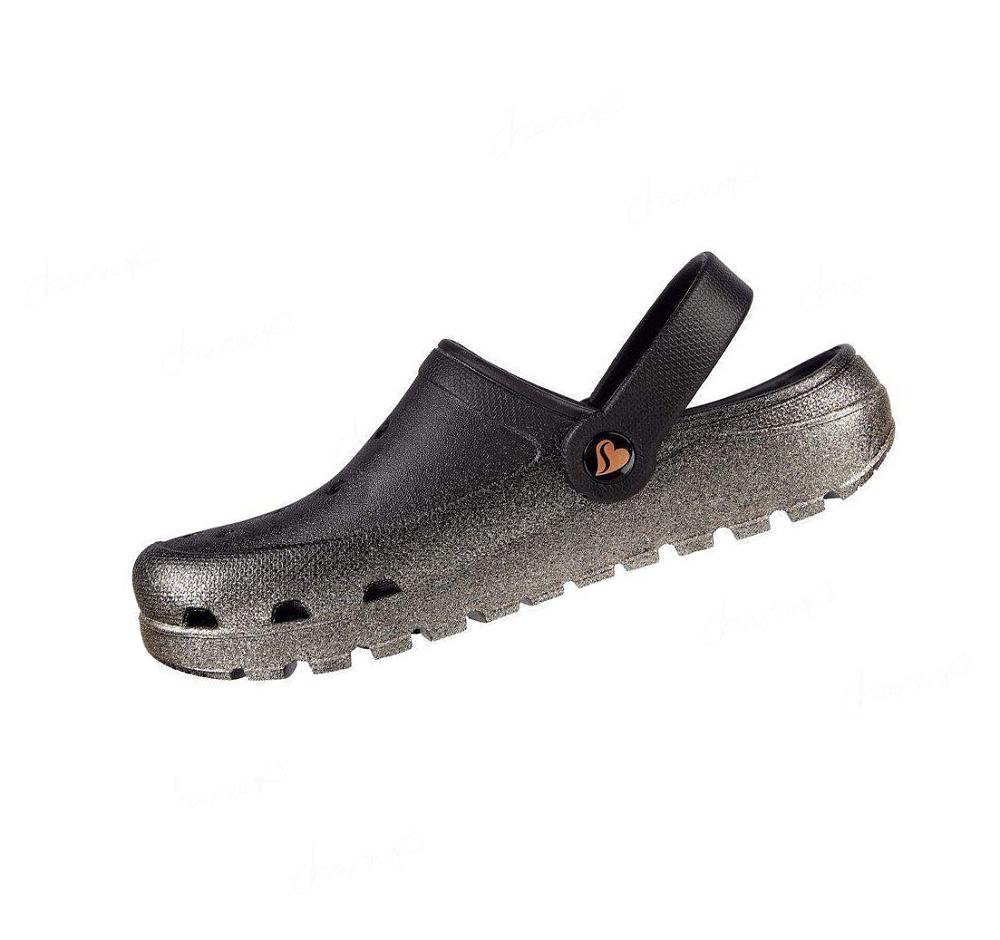 Zapatillas Sin Cordones Skechers Foamies: Arch Fit Footsteps - Sparks Fly Mujer Negras Doradas | 550A5_AR