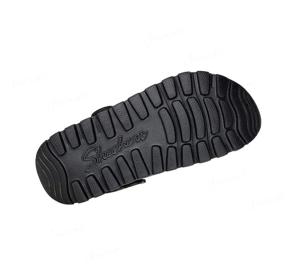 Zapatillas Sin Cordones Skechers Foamies: Arch Fit Footsteps - Main Girl Mujer Negras Blancas | 56T93_AR