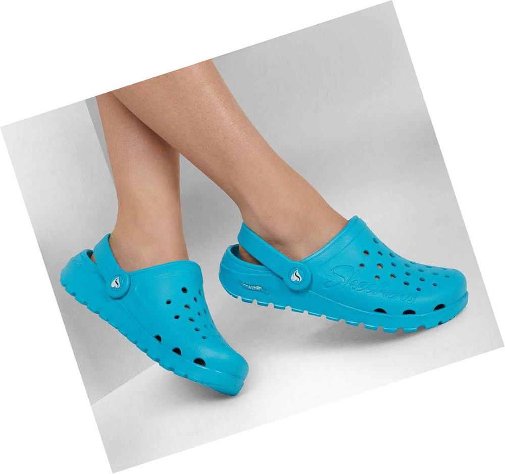 Zapatillas Sin Cordones Skechers Foamies: Arch Fit Footsteps - Pure Joy Mujer Azules | 590AK_AR