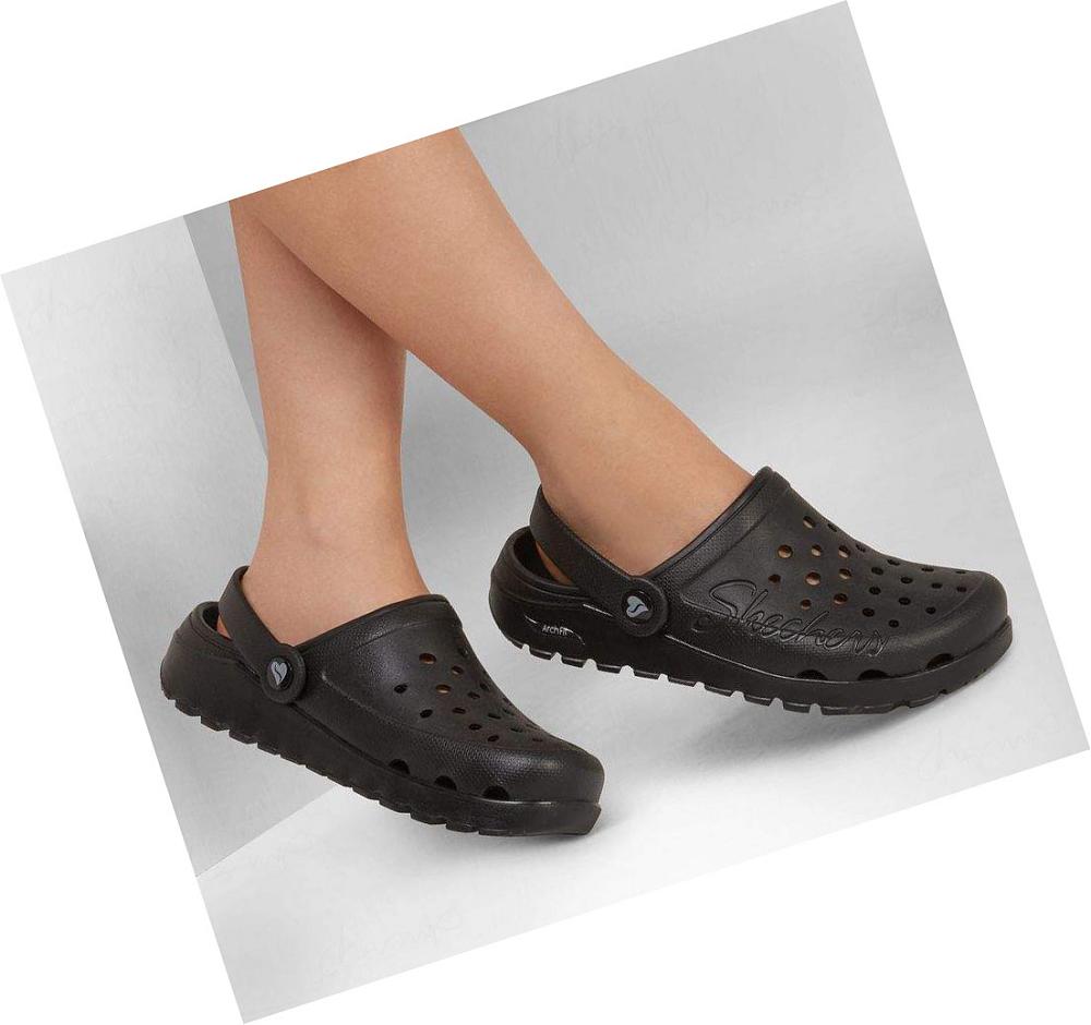 Zapatillas Sin Cordones Skechers Foamies: Arch Fit Footsteps - Pure Joy Mujer Negras | 59290_AR