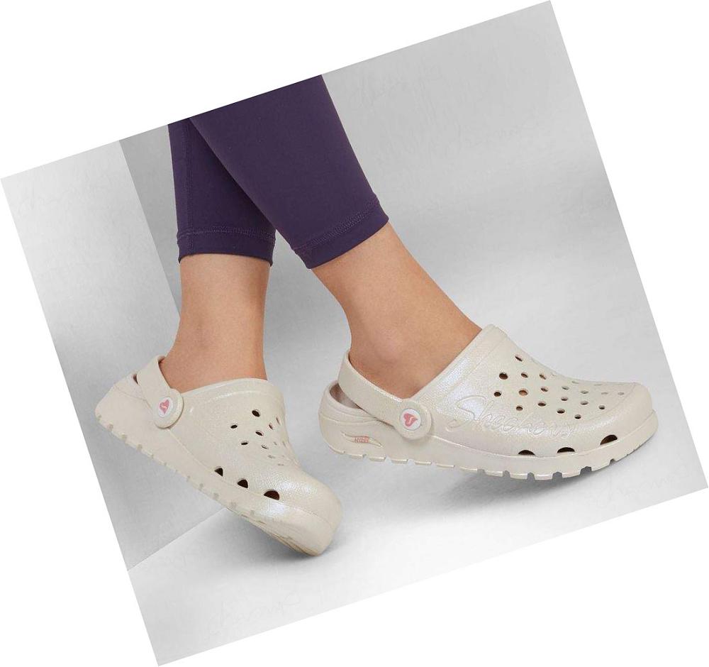 Zapatillas Sin Cordones Skechers Foamies: Arch Fit Footsteps - Pixie Dust Mujer Blancas | 595AA_AR