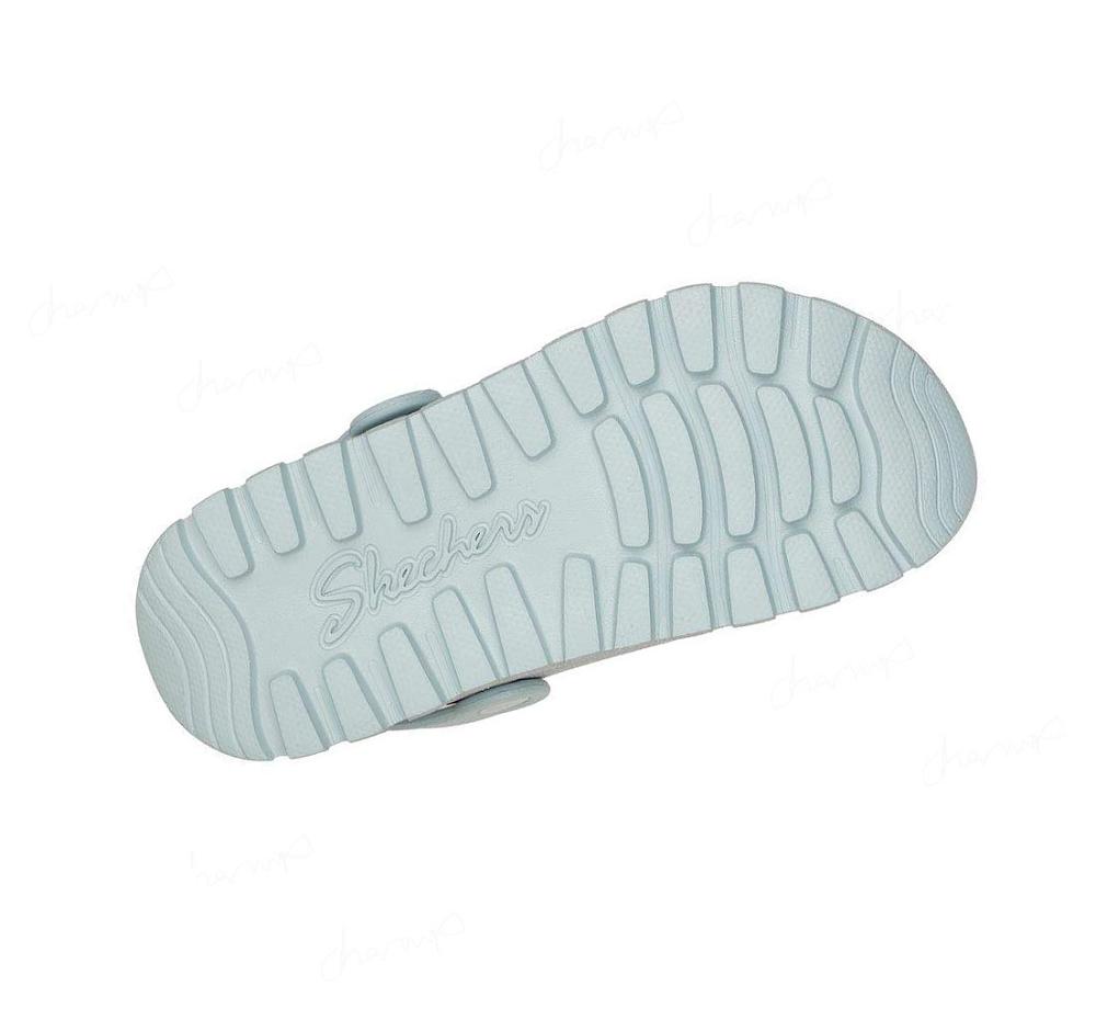 Zapatillas Sin Cordones Skechers Foamies: Arch Fit Footsteps - Sparks Fly Mujer Azules Claro Plateadas | 5AT9E_AR