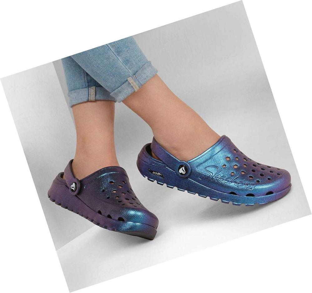 Zapatillas Sin Cordones Skechers Foamies: Arch Fit Footsteps - Pixie Dust Mujer Negras Multicolor | 600AA_AR