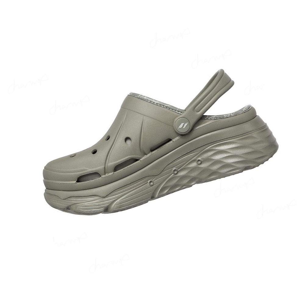 Zapatillas Sin Cordones Skechers Foamies: Max Cushioning Forro - Whirlwind Mujer Verde Oliva | 800AB_AR