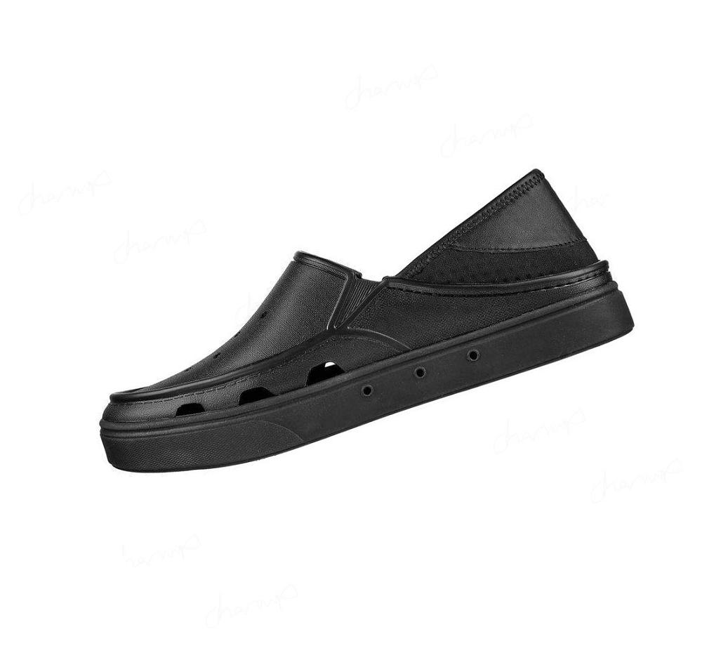 Zapatillas Sin Cordones Skechers Foamies: Vista - Crossroads Hombre Negras | A0680_AR