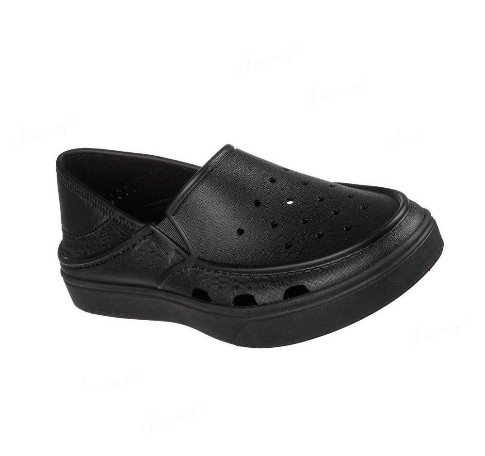 Zapatillas Sin Cordones Skechers Foamies: Vista - Crossroads Hombre Negras | A0680_AR