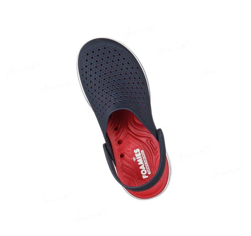 Zapatillas Sin Cordones Skechers Foamies: GOwalk 5 - Astonished Hombre Azul Marino Rojas | A082A_AR