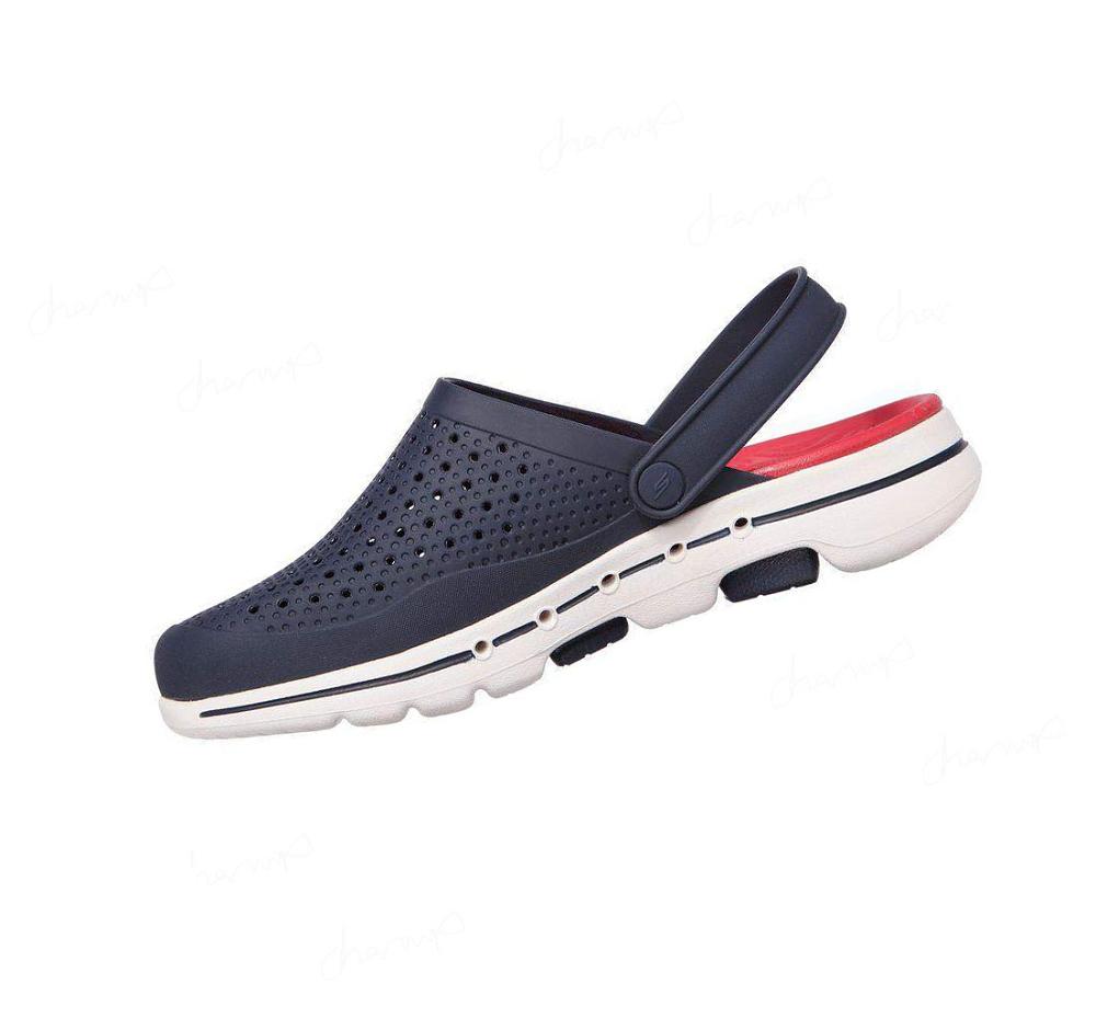 Zapatillas Sin Cordones Skechers Foamies: GOwalk 5 - Astonished Hombre Azul Marino Rojas | A082A_AR