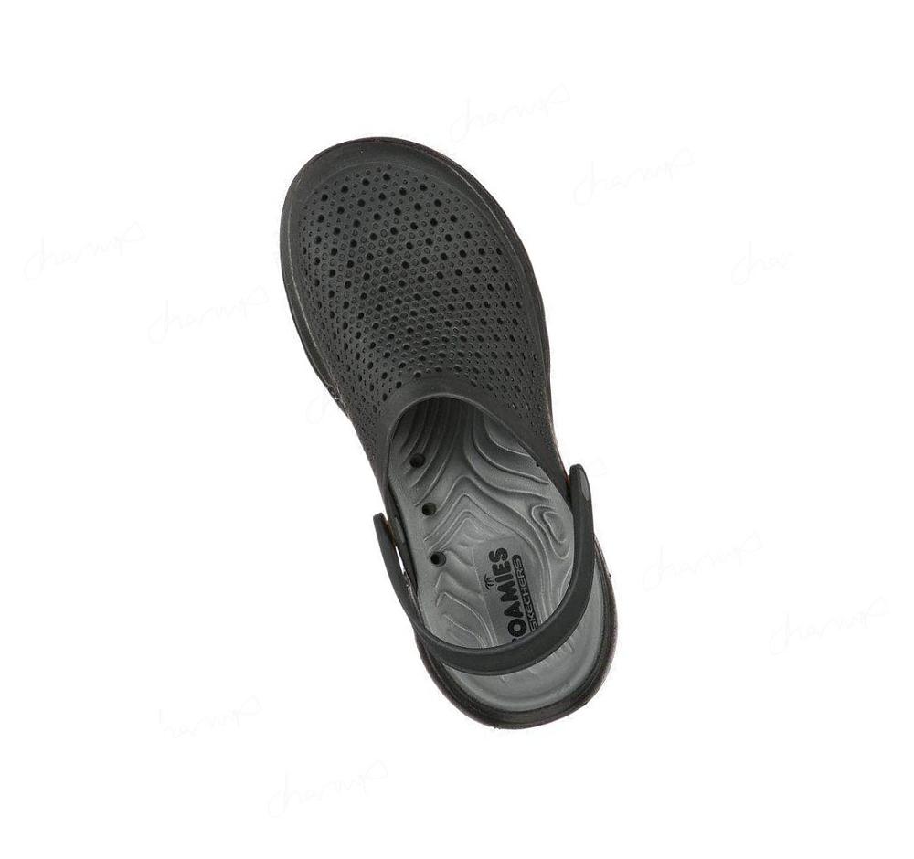 Zapatillas Sin Cordones Skechers Foamies: GOwalk 5 - Astonished Hombre Negras Gris | A118S_AR