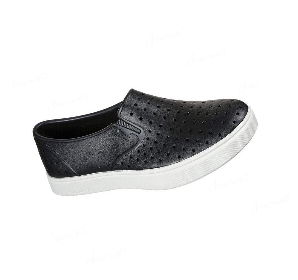 Zapatillas Sin Cordones Skechers Foamies: Vista - Pier Avenue Mujer Negras Blancas | A321A_AR