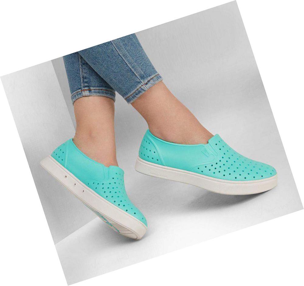 Zapatillas Sin Cordones Skechers Foamies: Vista - Pier Avenue Mujer Turquesa | A3A6L_AR