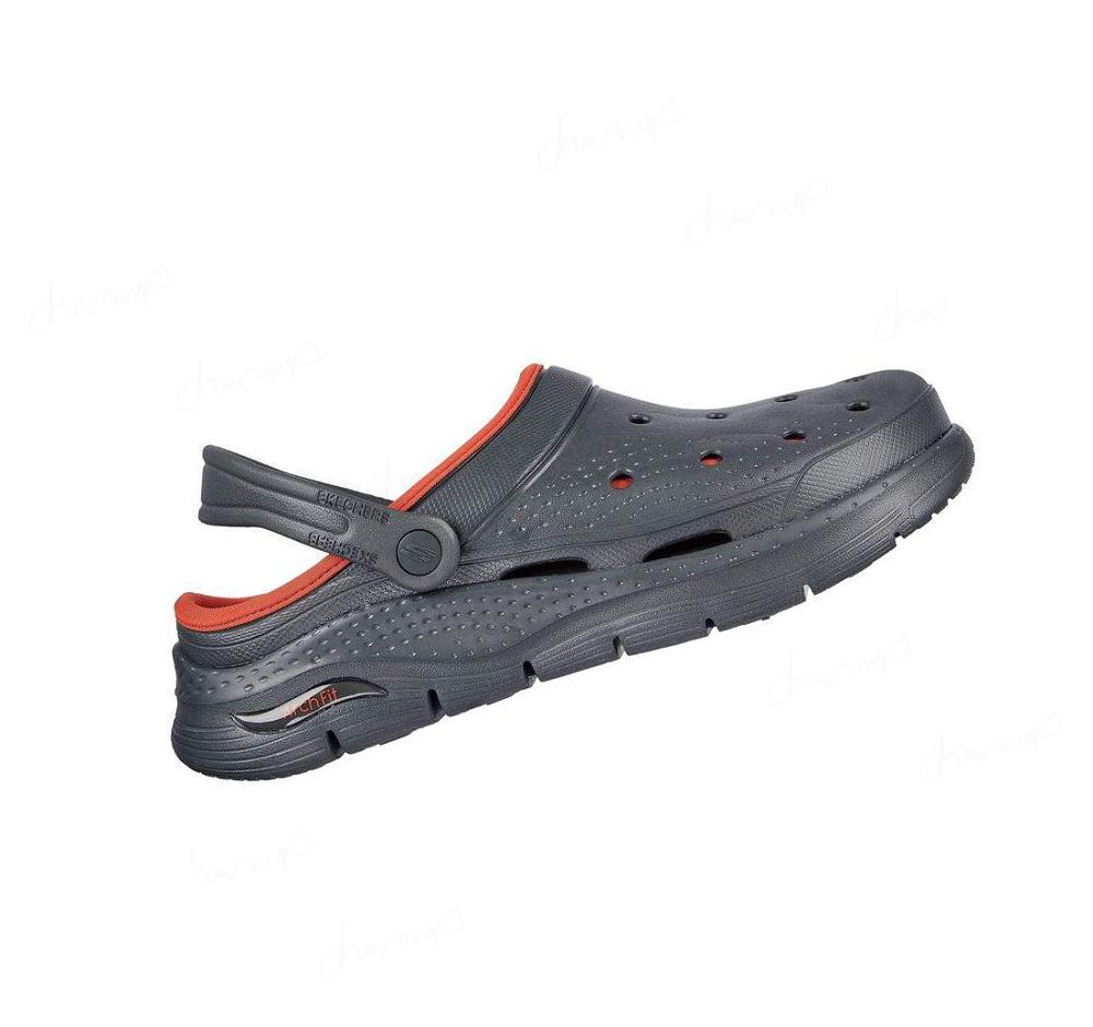 Zapatillas Sin Cordones Skechers Foamies: Arch Fit Forro - Chillaxing Hombre Verde Oliva | A8930_AR