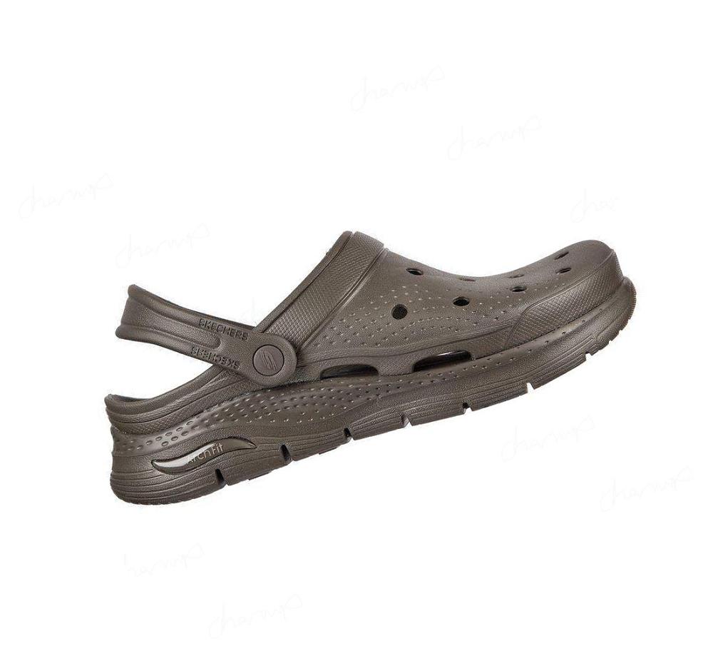 Zapatillas Sin Cordones Skechers Foamies: Arch Fit - Valiant Hombre Kaki | A8A3A_AR