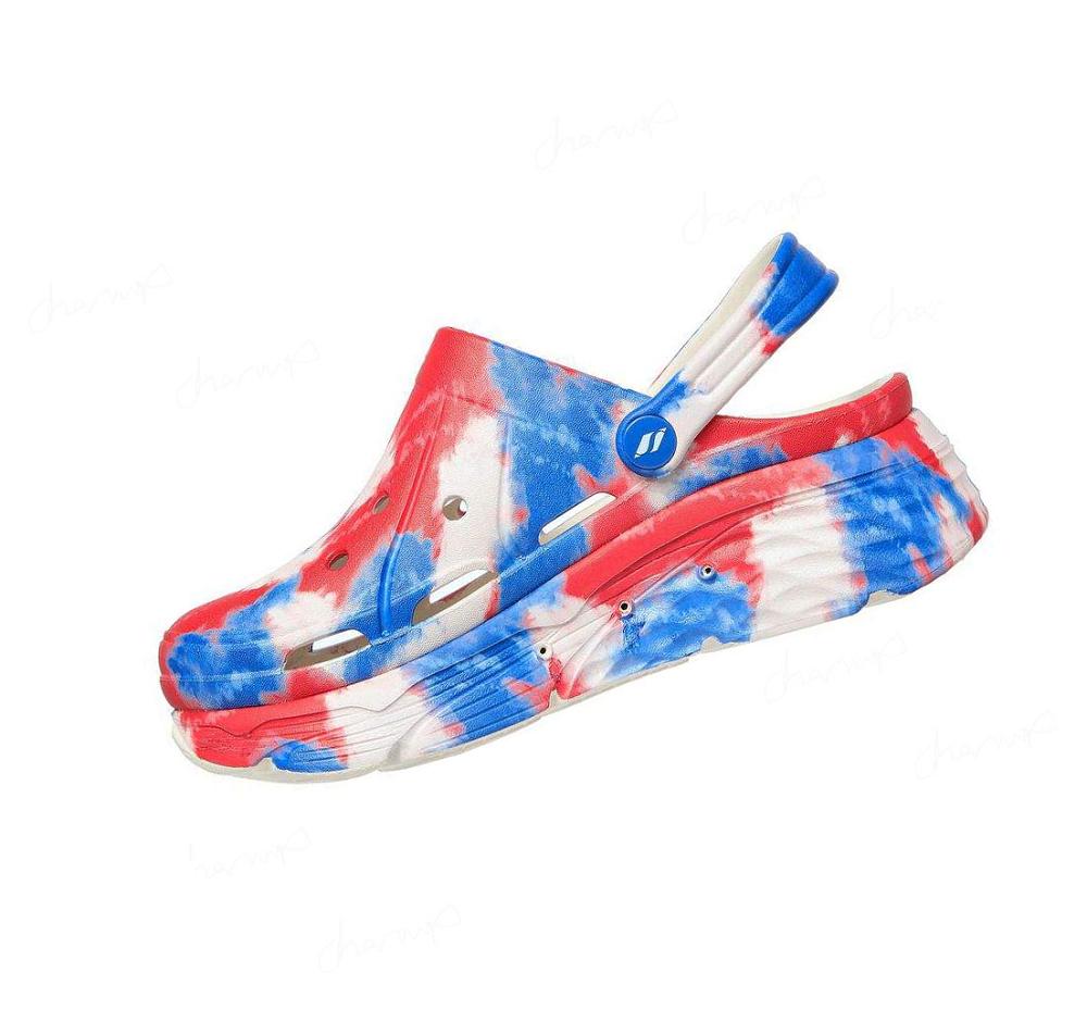 Zapatillas Sin Cordones Skechers Foamies: Max Cushioning - Miss Liberty Mujer Blancas Azul Marino | I096W_AR