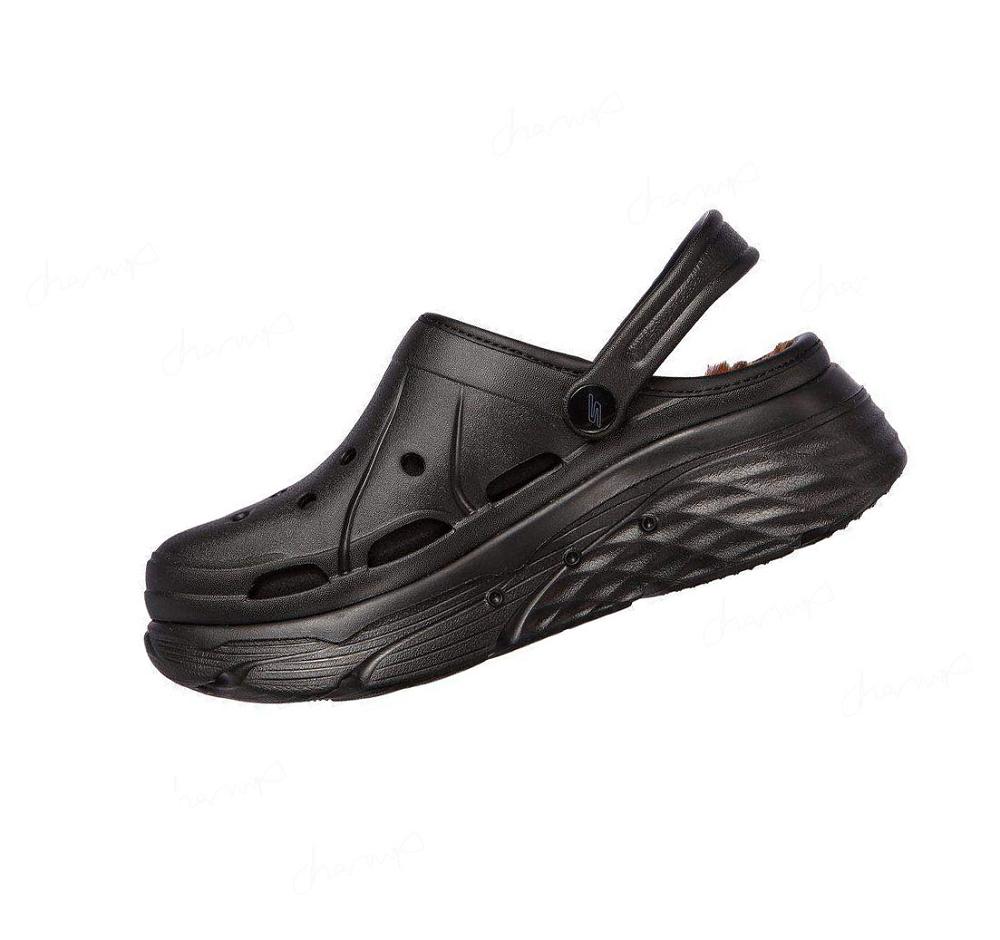 Zapatillas Sin Cordones Skechers Foamies: Max Cushioning Forro - Tiger Eye Mujer Negras | I0A6L_AR