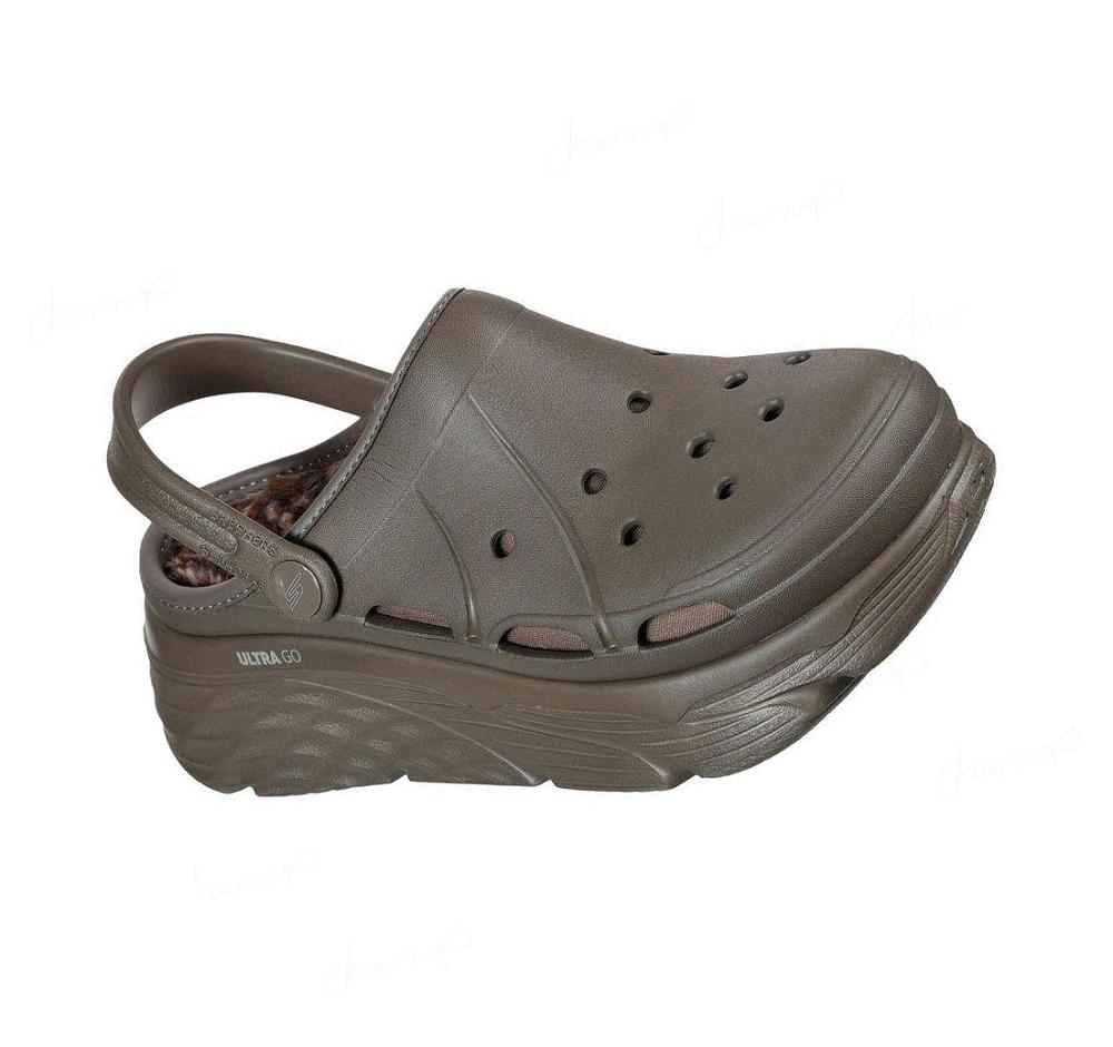 Zapatillas Sin Cordones Skechers Foamies: Max Cushioning Forro - Tiger Eye Mujer Marrones | I0T10_AR