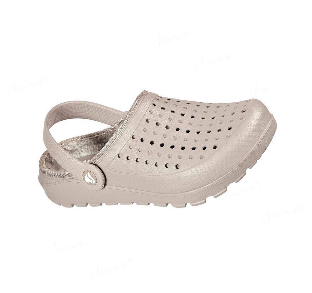 Zapatillas Sin Cordones Skechers Foamies: Footsteps Mujer Gris Marrones | I3A6R_AR